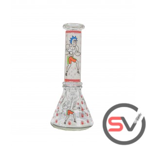 WRESTLER RICK GLASS MINI BEAKER 8inch (GLOW IN DARK)